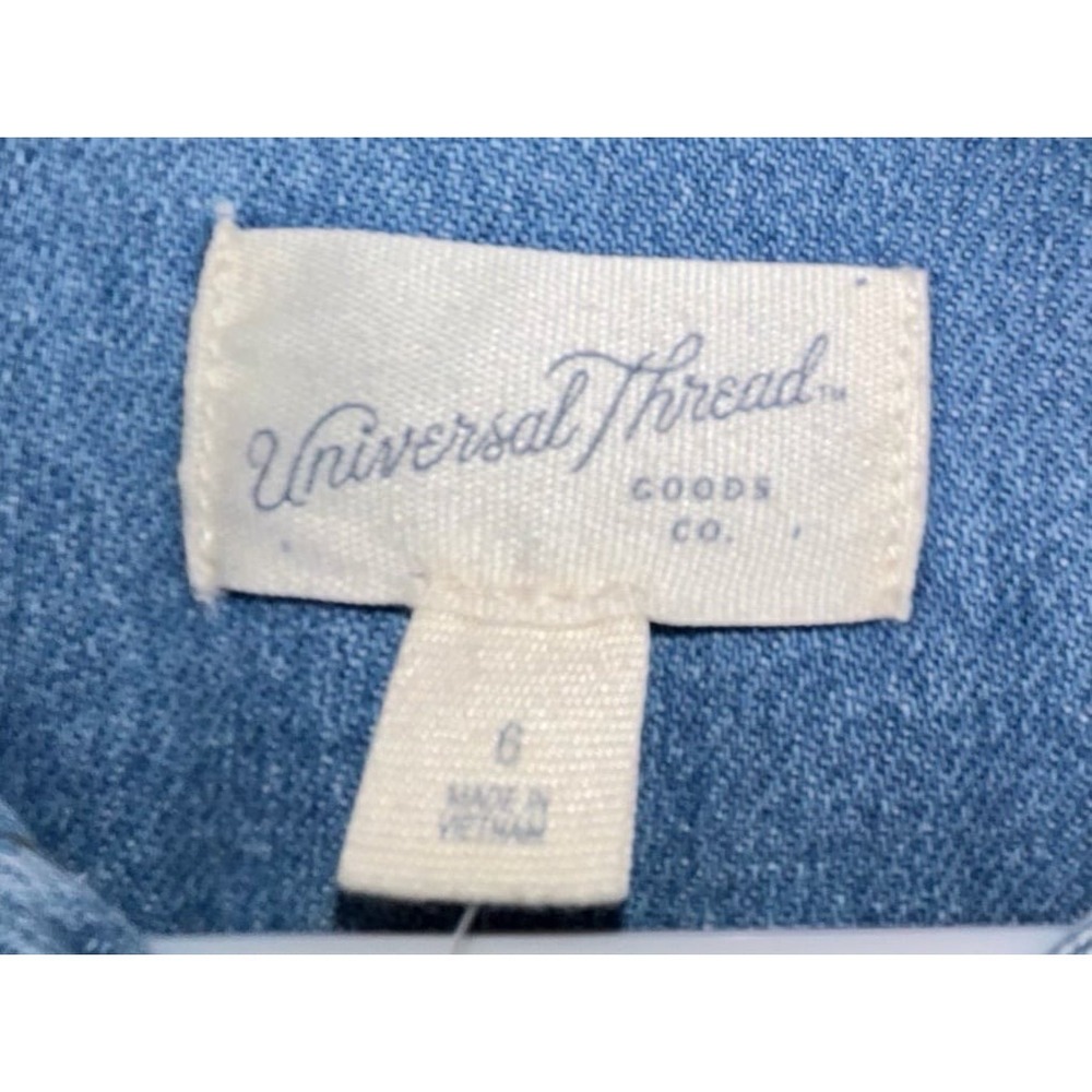 Universal Thread Denim Button Up Romper Size Womens 6 Brand New With Tags - Picture 3 of 6